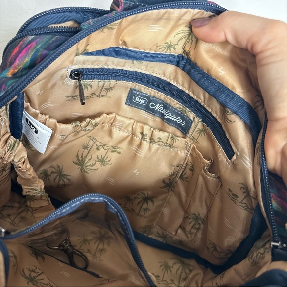 Lug Navigator Tropical Multicolor Palm Quilted Bag - Picture 8 of 10